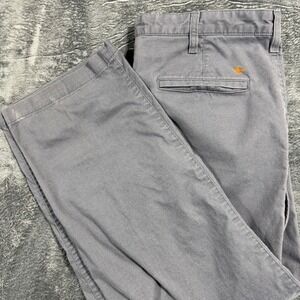 Dockers Chino Pants Mens 40x30 Gray Straight Leg Cotton Blend Stretch Casual